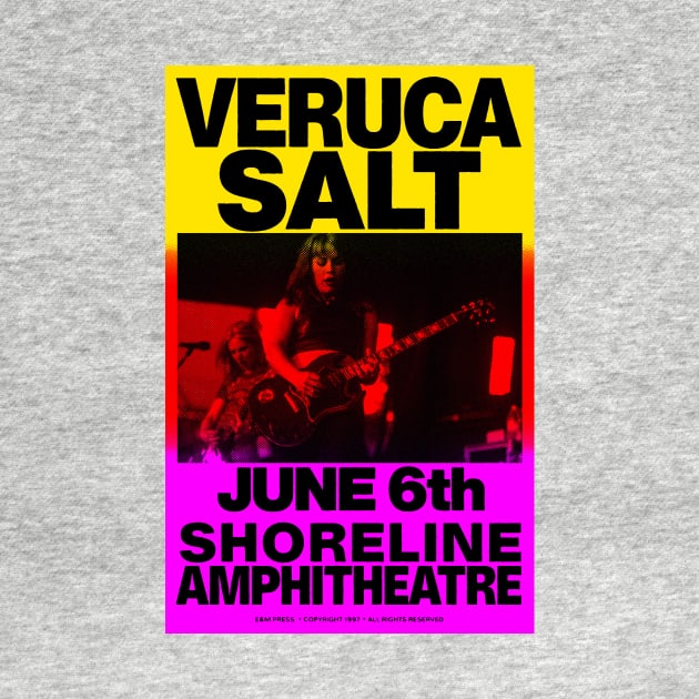 Veruca Salt Riso Style Concert Poster by SkipBroTees